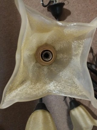 Lámpara de techo 5 tulipas