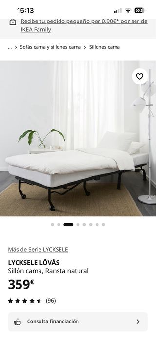 Sofa cama plegable + Base adicional pillow