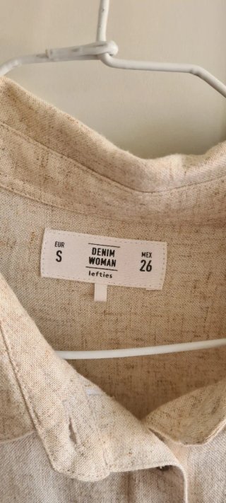 Camisa Denim WOMAN Beige Talla S