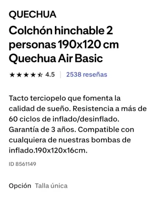 2 Colchones Hinchables