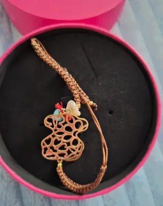 Pulsera Tous Oro Vermeil , Oso con una perla y Tur