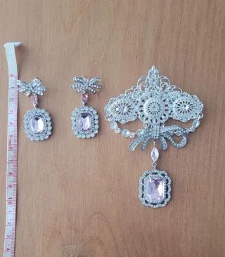 Aderezo Rosa y Plata Nuevo