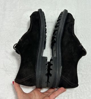 Massimo Dutti Zapatos Ante Marrón Talla 43