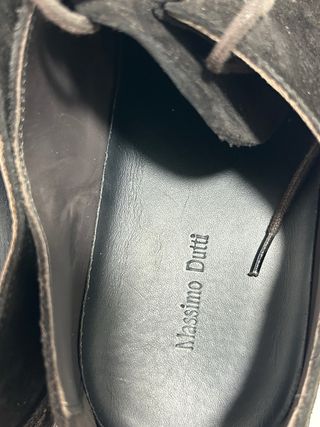 Massimo Dutti Zapatos Ante Marrón Talla 43