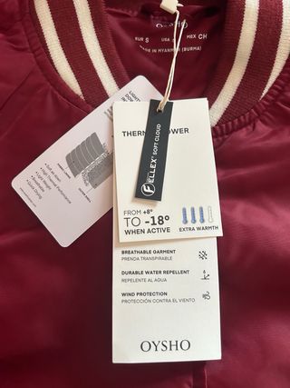 Bomber Oysho Roja Talla S