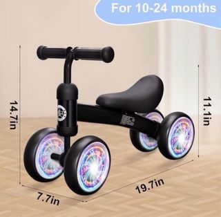 Bici 4 Ruedas Niños Luces LED