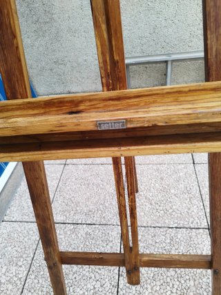 Caballete de pintor de madera