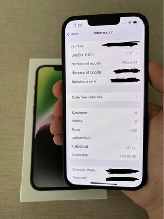 iPhone 14 91% batería 512GB