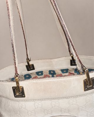 Borsa Gucci Guccissima Bianca Tote Bag