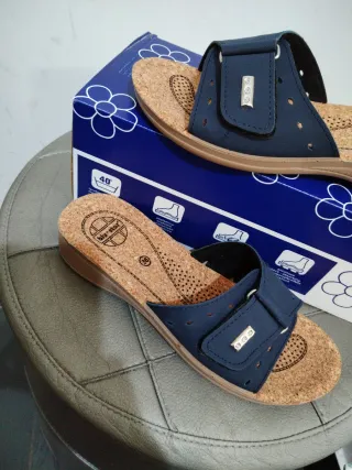 Ciabatte in sughero blu n.36