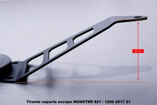 Tirante soporte escape MONSTER 821 / 1200 2017 21