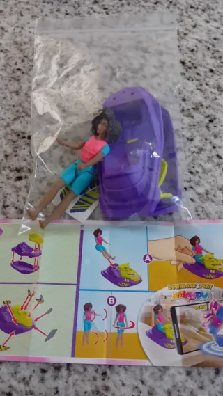 Barbie con moto d'acqua nuova