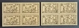 Europa CEPT 89 Andorra Bloque 4 Sellos