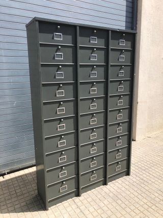 Cajonera archivador Industrial Francia 1960 taller