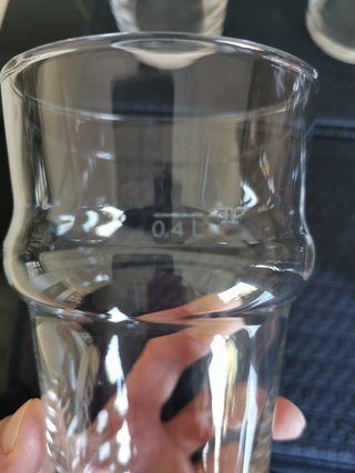Set 6 Bicchieri Birra Vetro Nuovi