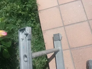 Escalera de aluminio,  alargable, de 16 peldaños,