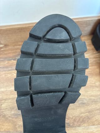 Botines de piel negros con cremallera