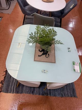 Juego Comedor 4 Sillas (100cm)