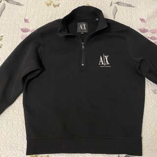 Sudadera Armani Exchange Negra Regular Fit