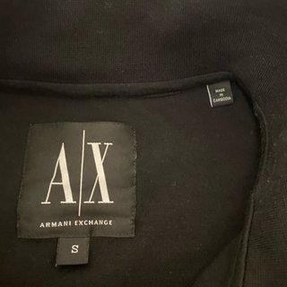 Sudadera Armani Exchange Negra Regular Fit