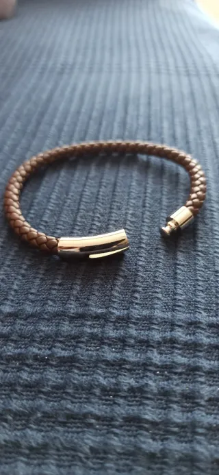 Pulsera Tous Cuero Marrón Hombre