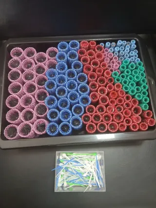 Rulos de peluquería varios colores
