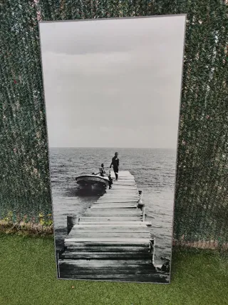 Cuadro moderno muelle y mar