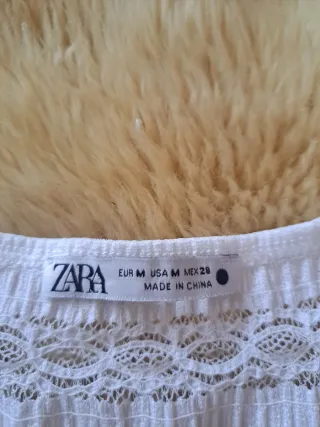 Camiseta Zara Encaje Tirantes