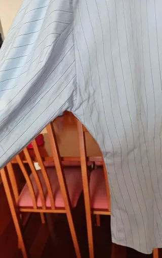 Blusa Zara Rayas Finas Azul