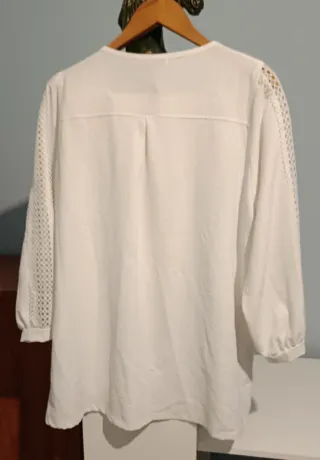 Blusa CAPUA Blanca Talla XXL