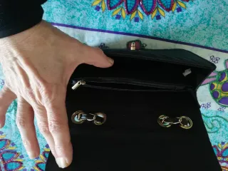 Borsetta nera usata 1 volta Made in Italy