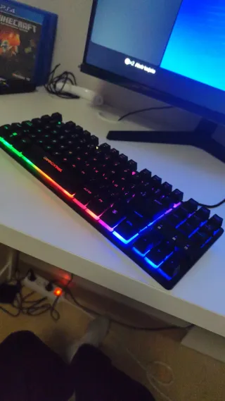 Teclado y ratón y mousepad game x trust