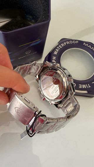 Orologio Martyn Line Cronografo Nero/Argento