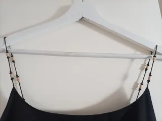 Vestido largo NAF NAF negro