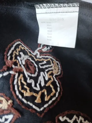 Vestido largo NAF NAF negro