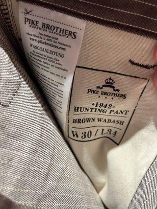 Pantaloni Pike Brothers righe W30 L32