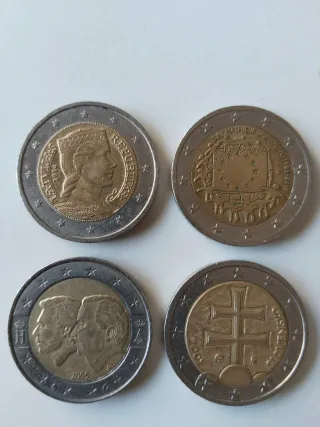 Lote 10 monedas 2€ conmemorativas (B, AL, FR..)