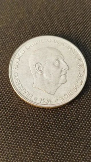 Moneda 100 Pesetas 1966 Estrella 68 Plata