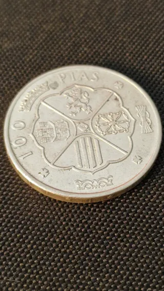 Moneda 100 Pesetas 1966 Estrella 68 Plata