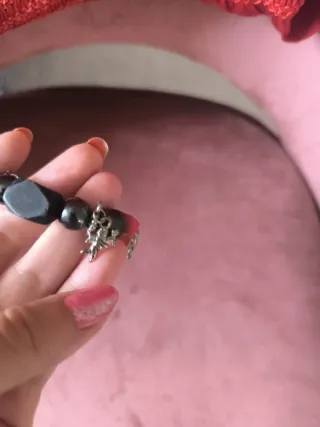 Pulsera piedras y amuletos suerte