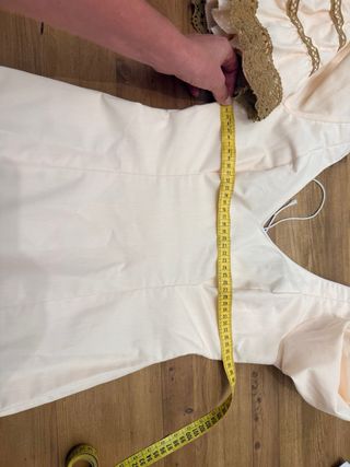 Vestido Flamenca Beige Talla XS