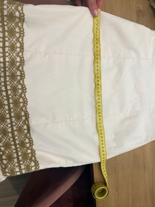 Vestido Flamenca Beige Talla XS