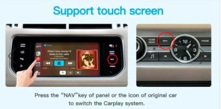 Interfaz CarPlay/Android Auto Jaguar/Land Rover.