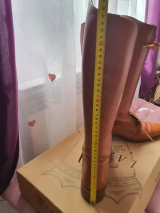 Bota de equitación de cuero