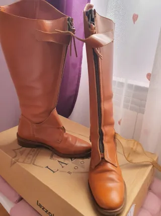 Bota de equitación de cuero