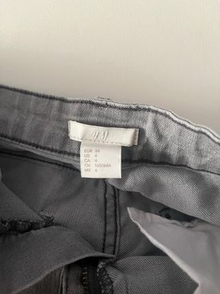 Shorts vaqueros grises mujer