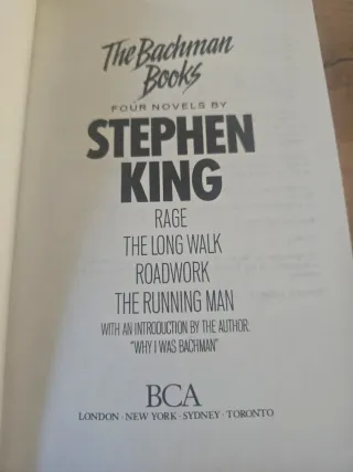 The Bachman Books: 4 novels by Stephen King