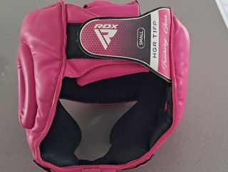 Casco de boxeo RDX rosa