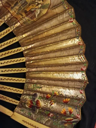 Precioso Abanico antiguo para restaurar