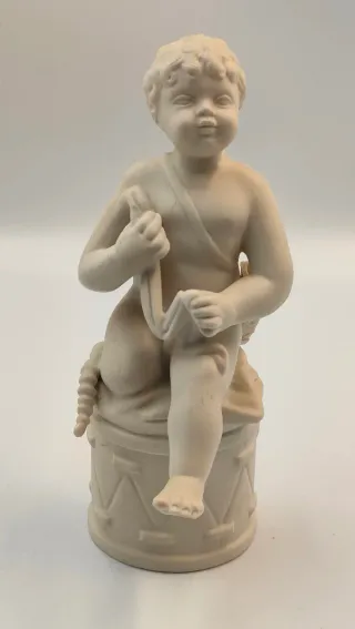 Pareja Figuras Biscuit Fundación Gremios